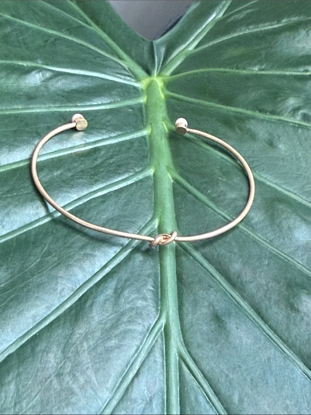 Plunder bracelet gold tone bead and knot cuff jewelry New - Picture 4 of 7